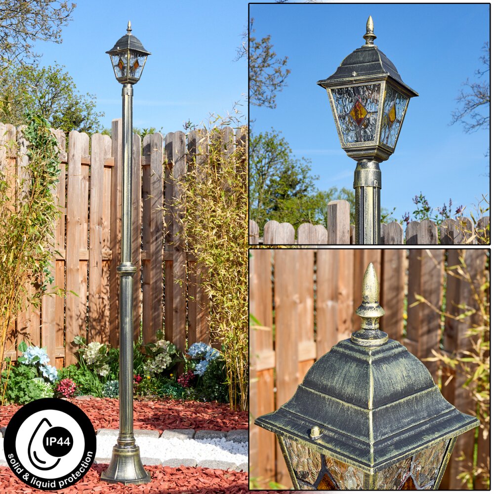 Naofe Lampione multibraccia, Illuminazione viale Oro, Nero, 1-Luce main product photo
