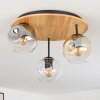 Ripoll Plafoniera, Lampada a sfera Écru, Nero, 3-Luci