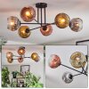 Ripoll Plafoniera, Lampada a sfera Cromo, Oro, Chiaro, Ramato, Grigio fumo, 6-Luci