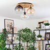 Koyoto Plafoniera, Lampada a sfera 40 cm Écru, Nero, 3-Luci