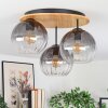 Koyoto Plafoniera, Lampada a sfera 40 cm Écru, Nero, 3-Luci