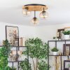 Koyoto Plafoniera, Lampada a sfera 40 cm Écru, Nero, 3-Luci