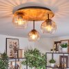 Koyoto Plafoniera, Lampada a sfera 40 cm Écru, Nero, 3-Luci