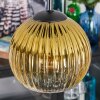 Koyoto Lampadario a sospensione, Lampada a sfera, Lampada a sospensione a cluster Ambrato, Oro, Chiaro, Grigio fumo, 4-Luci