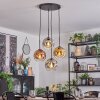 Ripoll Lampadario a sospensione, Lampada a sfera, Lampada a sospensione a cluster Oro, Chiaro, Ramato, Grigio fumo, 4-Luci