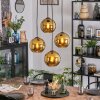 Koyoto Lampadario a sospensione, Lampada a sfera, Lampada a sospensione a cluster Oro, 4-Luci