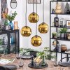 Koyoto Lampadario a sospensione, Lampada a sfera, Lampada a sospensione a cluster Oro, 4-Luci
