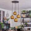 Koyoto Lampadario a sospensione, Lampada a sfera, Lampada a sospensione a cluster Oro, 4-Luci