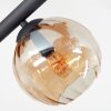 Koyoto Plafoniera, Lampada a sfera Ambrato, Chiaro, Grigio fumo, 8-Luci