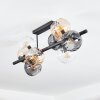 Koyoto Plafoniera, Lampada a sfera Ambrato, Chiaro, Grigio fumo, 8-Luci