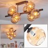 Koyoto Plafoniera, Lampada a sfera Ambrato, 8-Luci