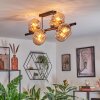 Koyoto Plafoniera, Lampada a sfera Ambrato, 8-Luci