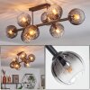 Koyoto Plafoniera, Lampada a sfera Chiaro, Grigio fumo, 8-Luci