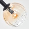 Koyoto Plafoniera, Lampada a sfera Ambrato, Chiaro, Grigio fumo, 8-Luci