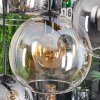 Koyoto Lampadario a sospensione, Lampada a sfera, Lampada a sospensione Ambrato, Chiaro, Grigio fumo, 8-Luci