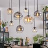 Koyoto Lampadario a sospensione, Lampada a sfera, Lampada a sospensione Ambrato, Chiaro, Grigio fumo, 8-Luci