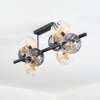 Koyoto Plafoniera, Lampada a sfera Ambrato, Chiaro, Grigio fumo, 8-Luci