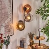 Koyoto Lampada a sfera, Applique Oro, Chiaro, Ramato, Grigio fumo, 3-Luci