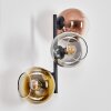 Koyoto Lampada a sfera, Applique Oro, Chiaro, Ramato, Grigio fumo, 3-Luci