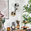 Ripoll Lampada a sfera, Applique Ambrato, Chiaro, Grigio fumo, 3-Luci