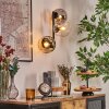 Ripoll Lampada a sfera, Applique Ambrato, Chiaro, Grigio fumo, 3-Luci