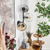 Ripoll Lampada a sfera, Applique Ambrato, Chiaro, Grigio fumo, 3-Luci