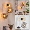 Koyoto Lampada a sfera, Applique Ambrato, Chiaro, Grigio fumo, 3-Luci