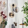 Koyoto Lampada a sfera, Applique Ambrato, Chiaro, Grigio fumo, 3-Luci