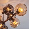 Koyoto Plafoniera, Lampada a sfera Ambrato, Grigio fumo, 8-Luci