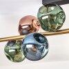 Ripoll Plafoniera, Lampada a sfera Oro, Nero, 10-Luci