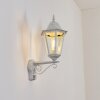 Hongkong Lampada da parete per esterno, Applique Bianco, 1-Luce, Sensori di movimento