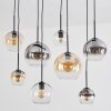 Koyoto Lampadario a sospensione, Lampada a sfera, Lampada a sospensione Ambrato, Chiaro, Grigio fumo, 8-Luci