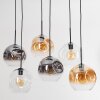 Ripoll Lampadario a sospensione, Lampada a sfera, Lampada a sospensione Ambrato, Chiaro, Grigio fumo, 6-Luci