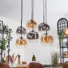 Ripoll Lampadario a sospensione, Lampada a sfera, Lampada a sospensione Ambrato, Chiaro, Grigio fumo, 6-Luci