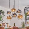 Ripoll Lampadario a sospensione, Lampada a sfera, Lampada a sospensione Ambrato, Chiaro, Grigio fumo, 6-Luci
