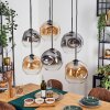 Ripoll Lampadario a sospensione, Lampada a sfera, Lampada a sospensione Ambrato, Chiaro, Grigio fumo, 6-Luci