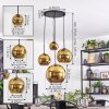 Koyoto Lampadario a sospensione, Lampada a sfera, Lampada a sospensione a cluster Oro, 4-Luci