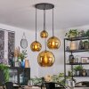 Koyoto Lampadario a sospensione, Lampada a sfera, Lampada a sospensione a cluster Oro, 4-Luci