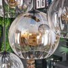 Koyoto Lampadario a sospensione, Lampada a sfera, Lampada a sospensione Ambrato, Chiaro, Grigio fumo, 8-Luci