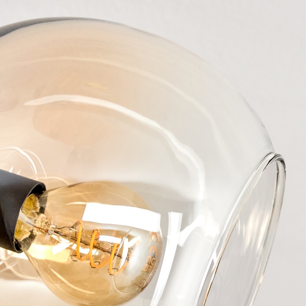 Koyoto Plafoniera, Lampada a sfera 86 cm Ambrato, Chiaro, Grigio fumo, 8-Luci