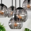 Koyoto Plafoniera, Lampada a sfera 33 cm Grigio fumo, 5-Luci