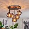 Koyoto Plafoniera, Lampada a sfera 33 cm Grigio fumo, 5-Luci
