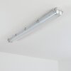 Ilena Plafoniera da esterno, Illuminazione esterna, Illuminazione bagno, Faro da cantiere, Plafoniera LED Grigio, 1-Luce