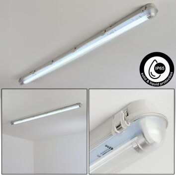 Ilena Illuminazione esterna, Illuminazione bagno, Plafoniera LED Grigio, 1-Luce