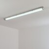 Ilena Plafoniera da esterno, Illuminazione esterna, Illuminazione bagno, Faro da cantiere, Plafoniera LED Grigio, 1-Luce