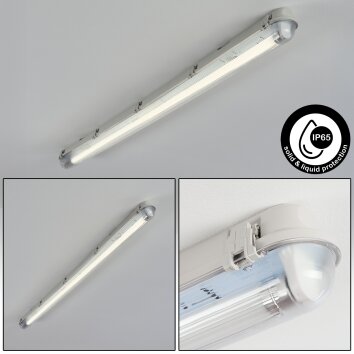 Ilena Illuminazione esterna, Illuminazione bagno, Plafoniera LED Grigio, 1-Luce