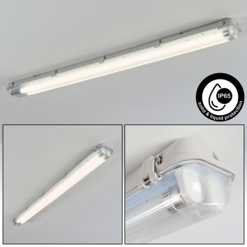Ilena Illuminazione esterna, Illuminazione bagno, Plafoniera LED Grigio, 1-Luce