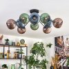 Koyoto Plafoniera, Lampada a sfera 85 cm Blu, Verde, Ramato, 10-Luci