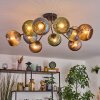 Koyoto Plafoniera, Lampada a sfera 85 cm Blu, Verde, Ramato, 10-Luci