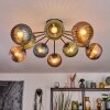 Koyoto Plafoniera, Lampada a sfera 85 cm Blu, Verde, Ramato, 10-Luci